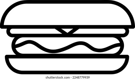 Burger icon sign vector,Symbol, logo illustration on white background..eps
