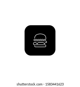 Burger Icon with simple design
