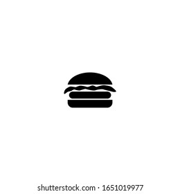 burger icon. simple, flat, black.