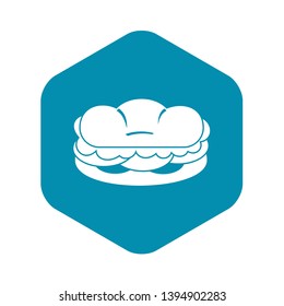 Burger icon. Simple illustration of burger vector icon for web