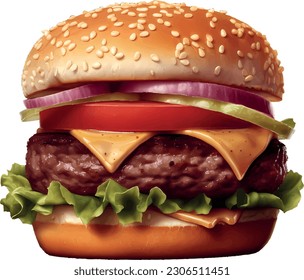 A burger icon is a stylized graphical representation of a classic hamburger. It typically includes two round shapes, signifying the bun's top and bottom.