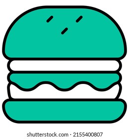 icono de hamburguesa con fondo transparente