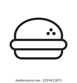 Burger Icon In Trendy Design Vector Eps 10