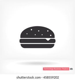 Burger icon Vector icon 10 EPS