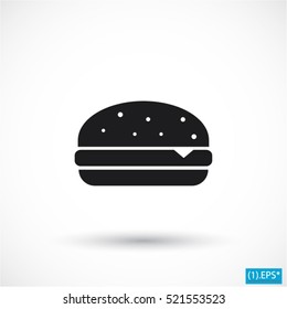 Burger icon Vector icon 10 EPS