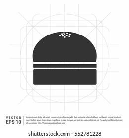 Burger icon Vector icon 10 EPS

