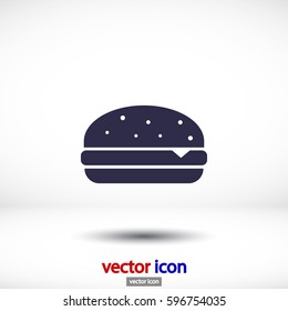 Burger icon Vector icon 10 EPS