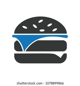 Burger icon vector