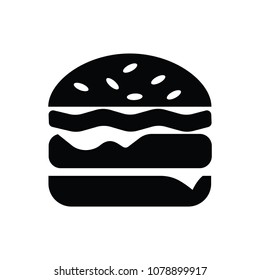 Burger icon vector