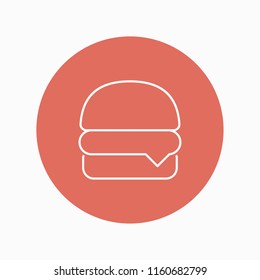burger icon vector