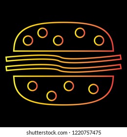 burger icon vector