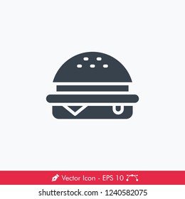 Burger Icon / Vector