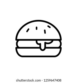 burger icon vector