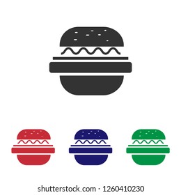 Burger icon vector