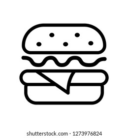 Burger icon vector