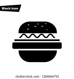 Burger icon vector