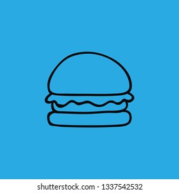 burger icon vector