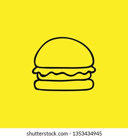 burger icon vector