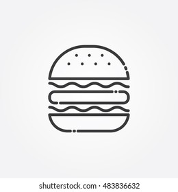 Burger Icon Vector