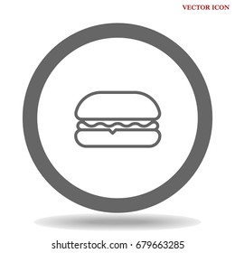 burger icon vector