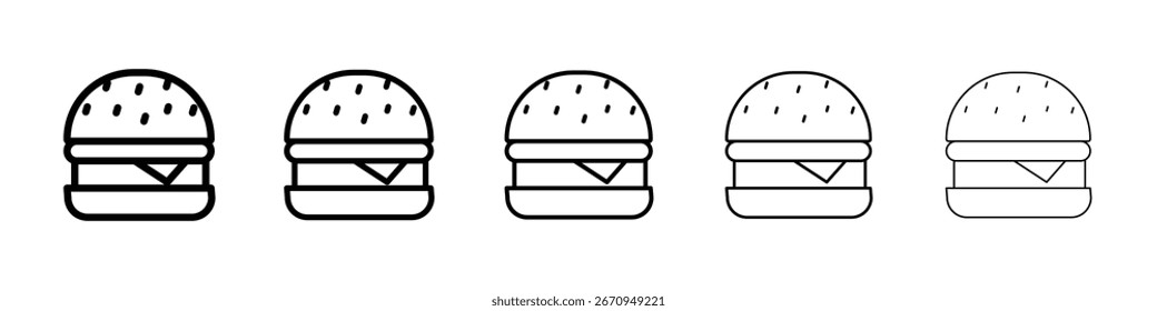 Vektorgrafik des Burger-Symbols. EPS 10