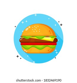 Burger icon vector design for web, logos, applications and more