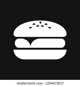 Burger icon vector of fast food set for UI and UX, website or mobile application