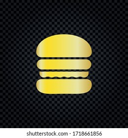 Burger-Ikone-Vektorgrafik. Fast-Food-Vektorgrafik