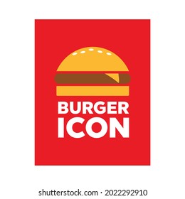 Burger-Ikone-Vektorgrafik. Fast-Food-Vektorgrafik