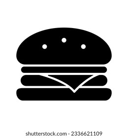 Burger icon vector. fast food illustration sign. food symbol.