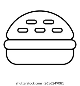 Burger icon vector. fast food illustration sign. food symbol.
