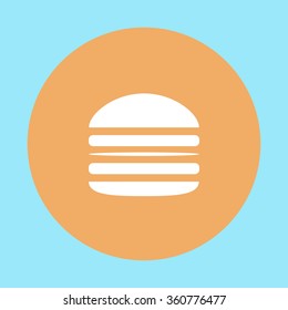 Burger Icon. Burger icon vector. Burger icon flat. Burger icon sign.