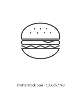 Burger icon vector illustration