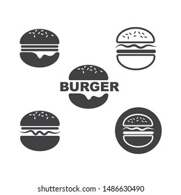 burger icon vector illustration design template
