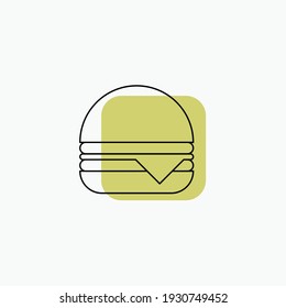 burger icon Vector Illustration, burger icon design vector template, burger  vector icon flat design for website, symbol, logo, icon, sign, app, UI