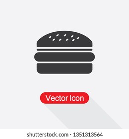 Burger Icon Vector Illustration Eps10