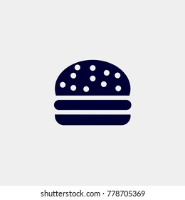 burger icon, Vector illustration. fast food icon vector