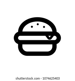 Burger icon, vector illustration. Flat design style. vector burger icon illustration isolated on white background, burger icon Eps10. burger icons graphic design vector symbols.