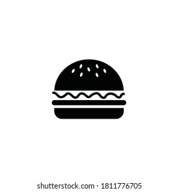 Burger icon vector, illustration logo template in trendy style. Suitable for many purposes