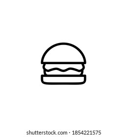 burger icon vector illustration logo template for many purpose. Isolated on white background.