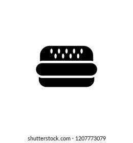burger icon. burger vector illustration on white background for web and apps.