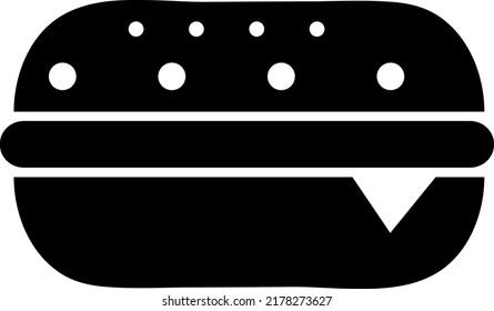 Icono de la hamburguesa Ilustración del icono Vector sobre fondo blanco..eps
