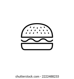 Burger icon vector illustration. burger sign and symbol. hamburger