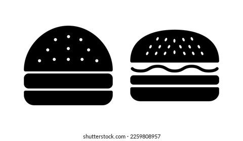Burger icon vector illustration. burger sign and symbol. hamburger