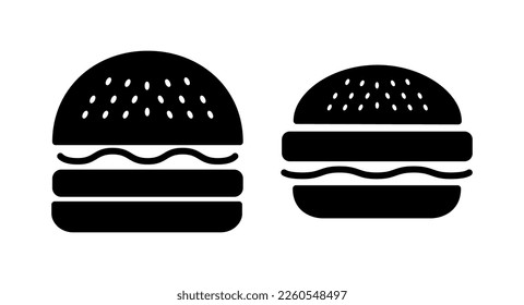 Burger icon vector illustration. burger sign and symbol. hamburger