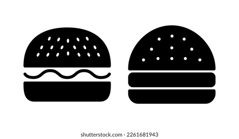 Burger icon vector illustration. burger sign and symbol. hamburger