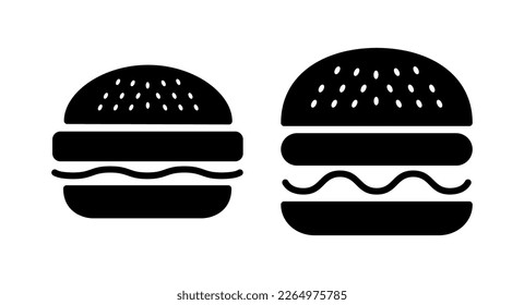 Burger icon vector illustration. burger sign and symbol. hamburger