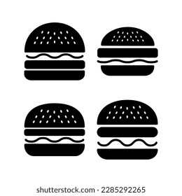 Burger icon vector illustration. burger sign and symbol. hamburger