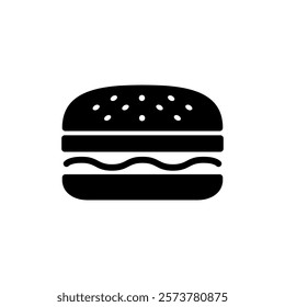 Burger icon vector illustration. burger sign and symbol. hamburger