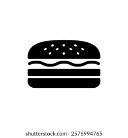 Burger icon vector illustration. burger sign and symbol. hamburger